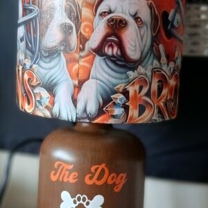 Brown and Orange Lamp
